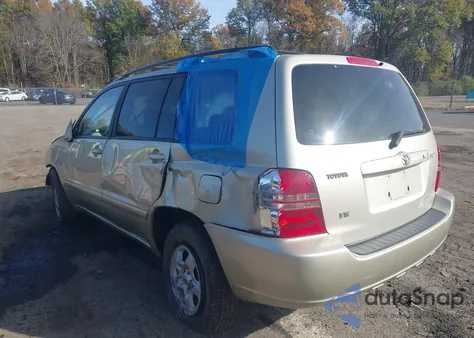 2003 Toyota Highlander V6 z USA, uszkodzony, nr VIN JTEGF21A430073193